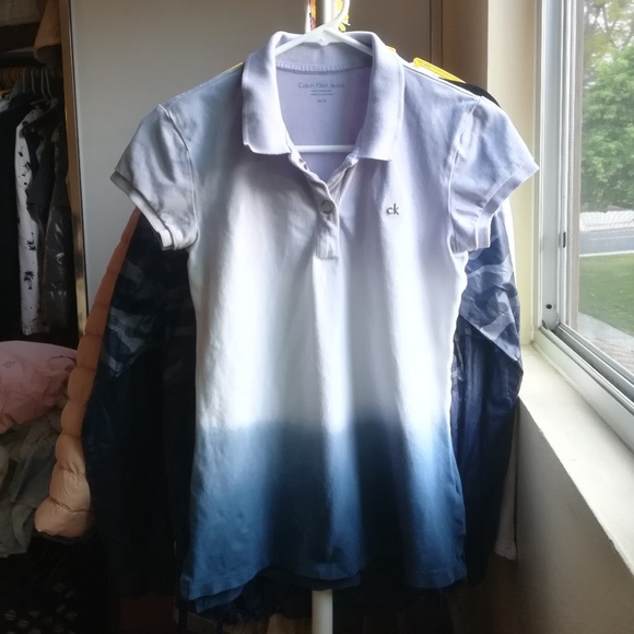 CK Jeans Gradient POLO Short - Picture 1 of 4